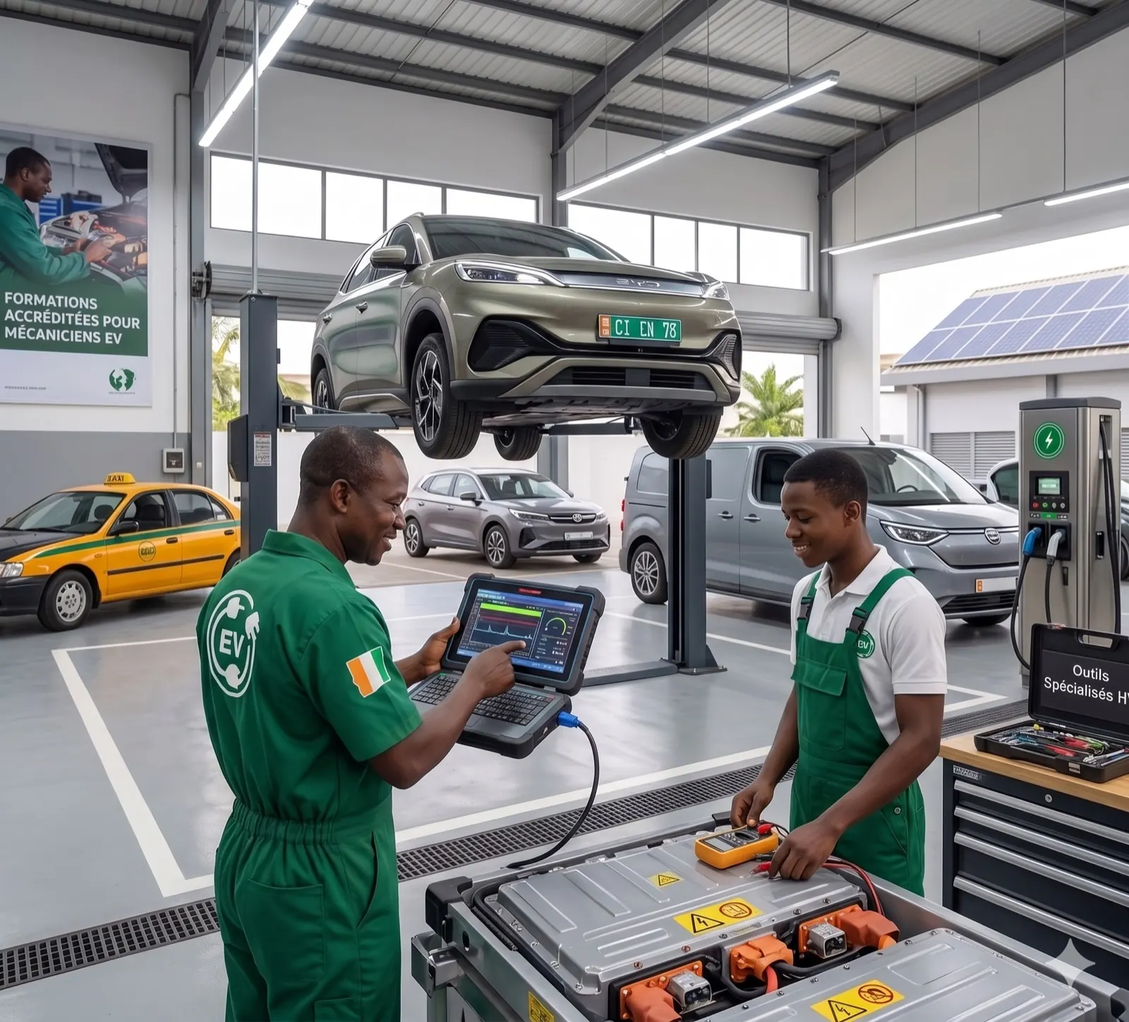 Où trouver un mécanicien pour voiture électrique en Côte d'Ivoire ?